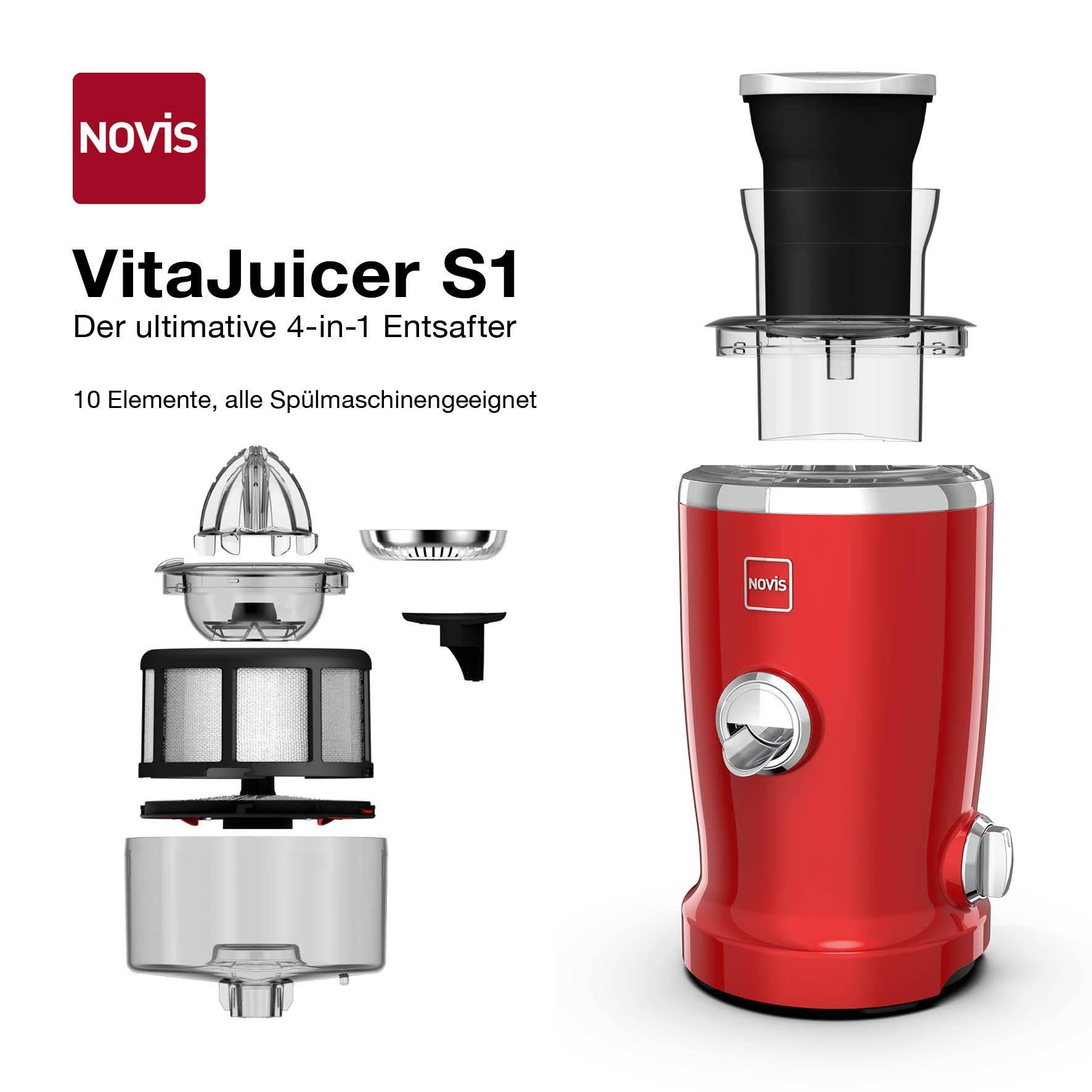 Novis VitaJuicer S1 - rot