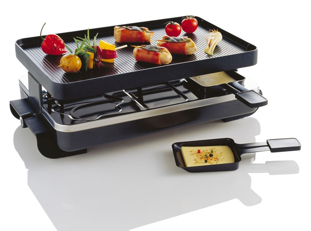 Novis 6er-Raclette-Grill anthrazit